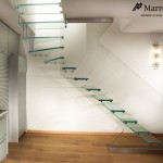 Лестницы со ступенями из стекла